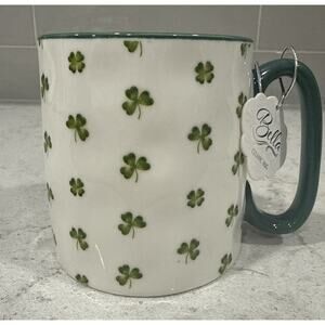 Clovers & Shamrocks 16oz GREEN 10 Strawberry St BELLA Mug St. Patrick’s Irish
